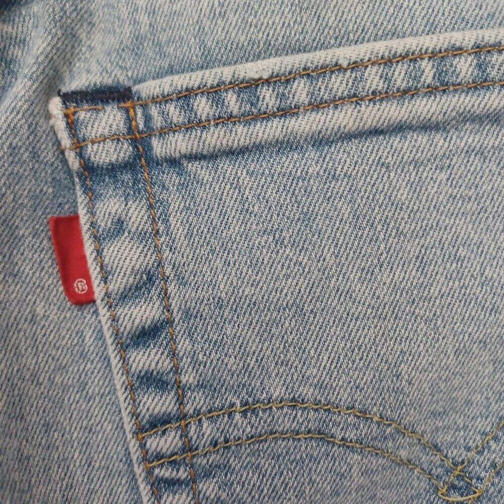 Vintage 90s Levi's 512 Straight Leg Jeans Light Wash Size 30x30 EVC - Picture 10 of 14